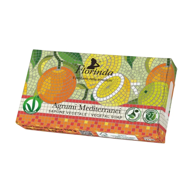 Florinda Jabón vegetal Agrumi Mediterráneo 100 g