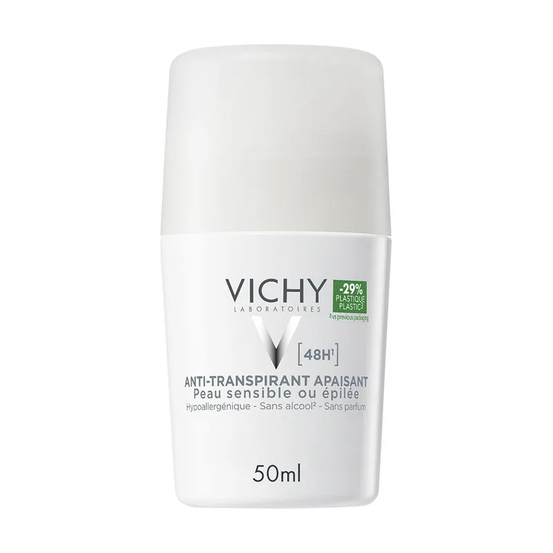 Vichy desodorante bola reguladora piel sensible apto para piel sensible o recién depilada 50 ml