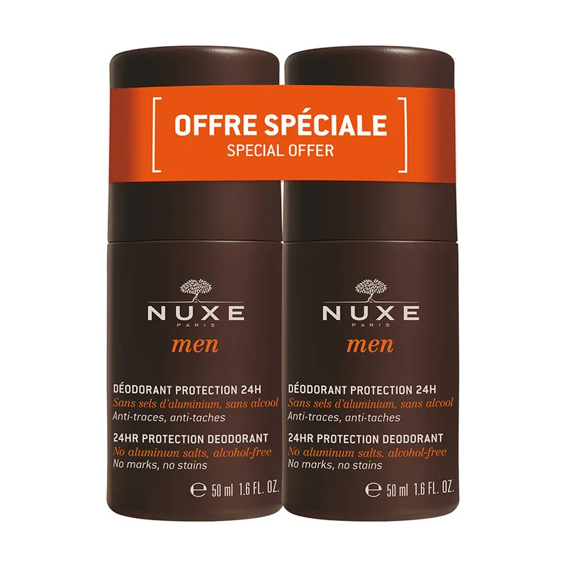 Nuxe MEN desodorante ROLL-ON lote 2 x 50 ml