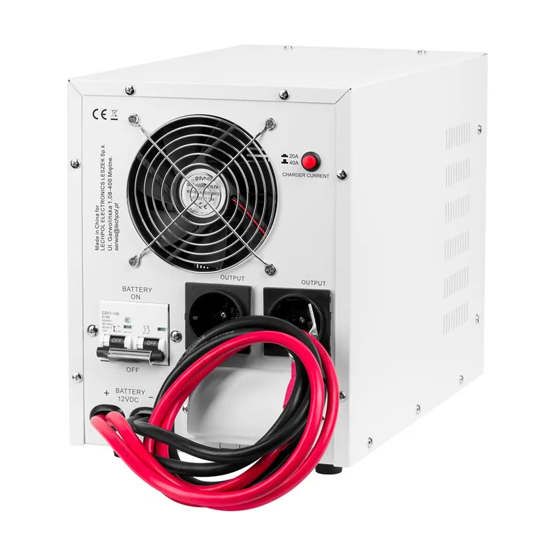Kemot Fuente de alimentación de Emergencia PROsinus-1600 inversor de Onda sinusoidal Pura y función de Carga