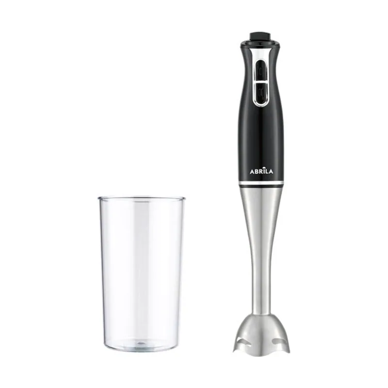 Abrila mano nyasa 650w dc negro 2vel c/vaso cuchilla ac.inox.velocidad ajustable,desmont.ergonomico 38x6,5x6,5cm