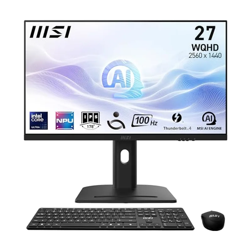 MSI Aio modern am273qp ai 1umg-409at 27 cu5 125h 512ssd/w11 home