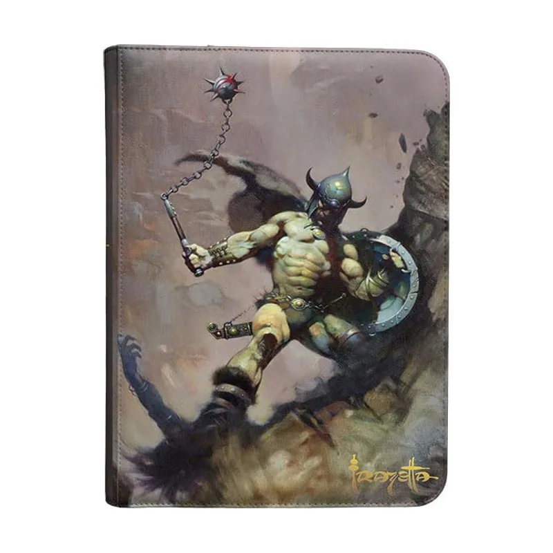 Ultra pro Carpeta 9 bolsillos con cremallera premium pro-binder "warrior with ball and chain" frank frazetta