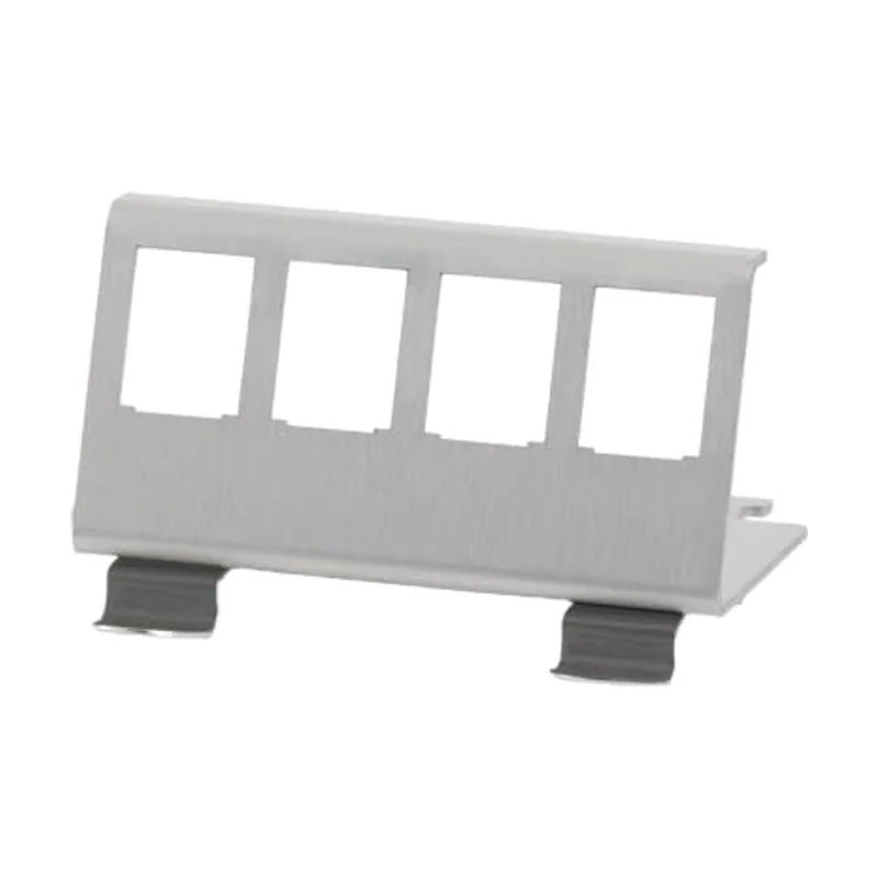 LogiLink 078558 Adaptador para módulo Keystone 4xRJ45 para carril DIN