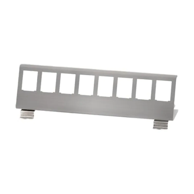 LogiLink 078565 Adaptador para módulo Keystone 8xRJ45 para carril DIN