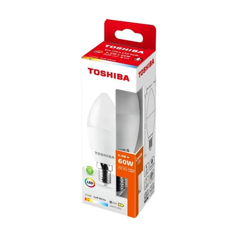 Toshiba Bombilla led ecoflare c35 e14