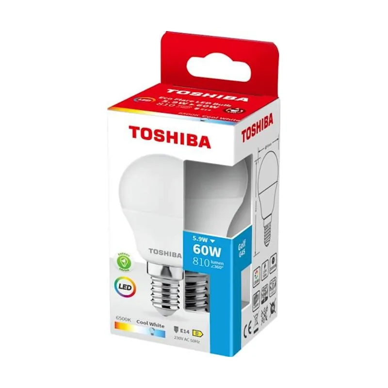 Toshiba Bombilla led ecoflare g45 e14