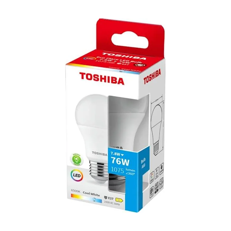 Toshiba Bombilla led ecoflare a60 e27