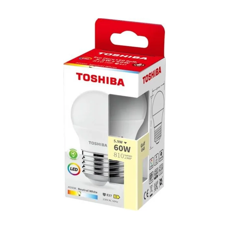 Toshiba Bombilla led ecoflare g45 e2