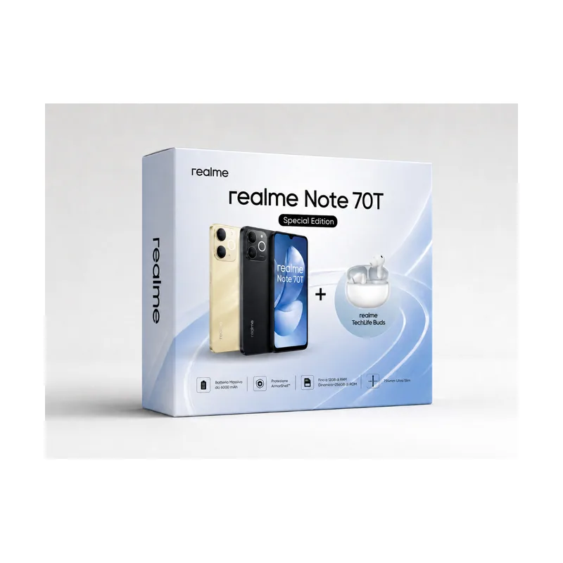 realme Note 631011009973 17,1 cm doble Android 15 4G USB Tipo C 6000 mAh