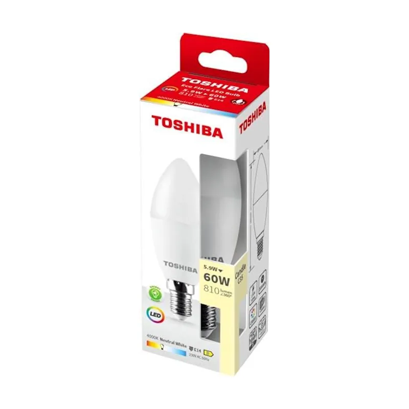 Toshiba Bombilla led ecoflare c35 e14