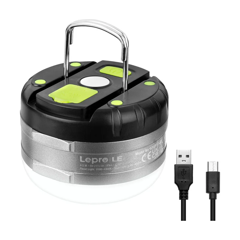 Lepro Farol camping led 3300010 recargable powerbank regula