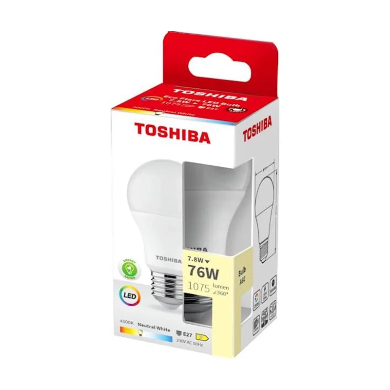 Toshiba Bombilla led ecoflare a60 e27