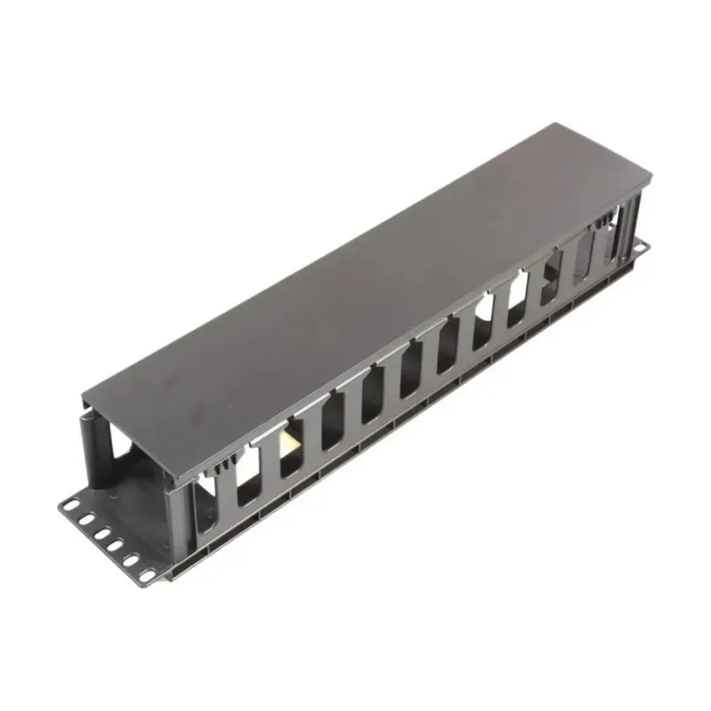 Microconnect Panel Rack 19 Pasacables Frontal 2u Con Tapa Cablemana-4