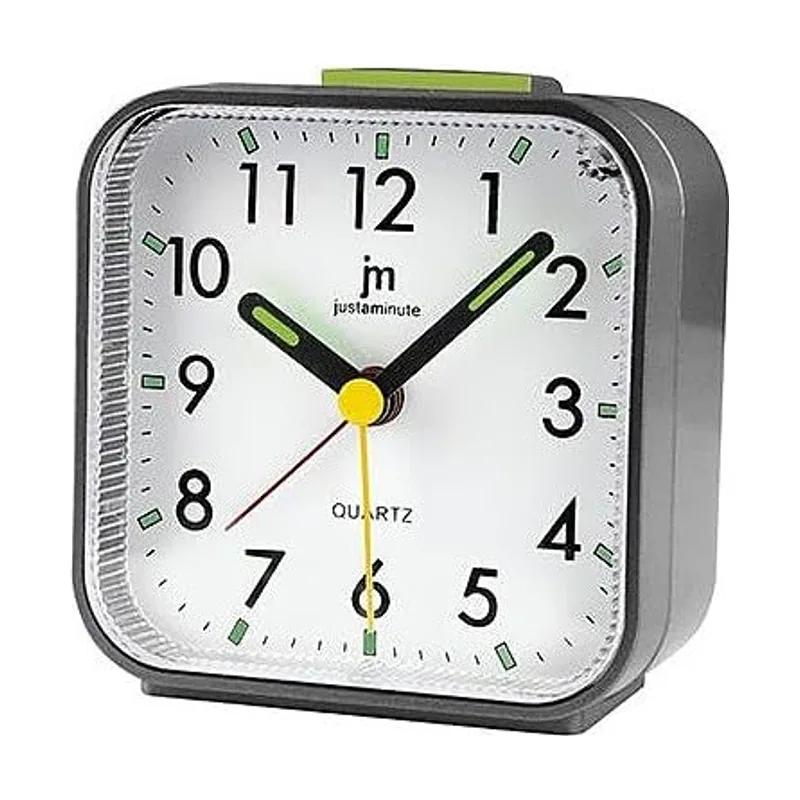 Lowell ja7102g orologio da tavolo al quarzo sveglia/luce grigio