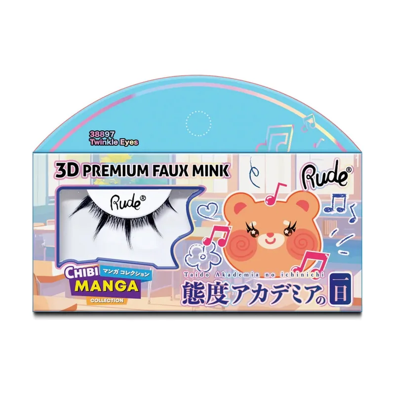 Rude cosmetics chibi manga faux mink
