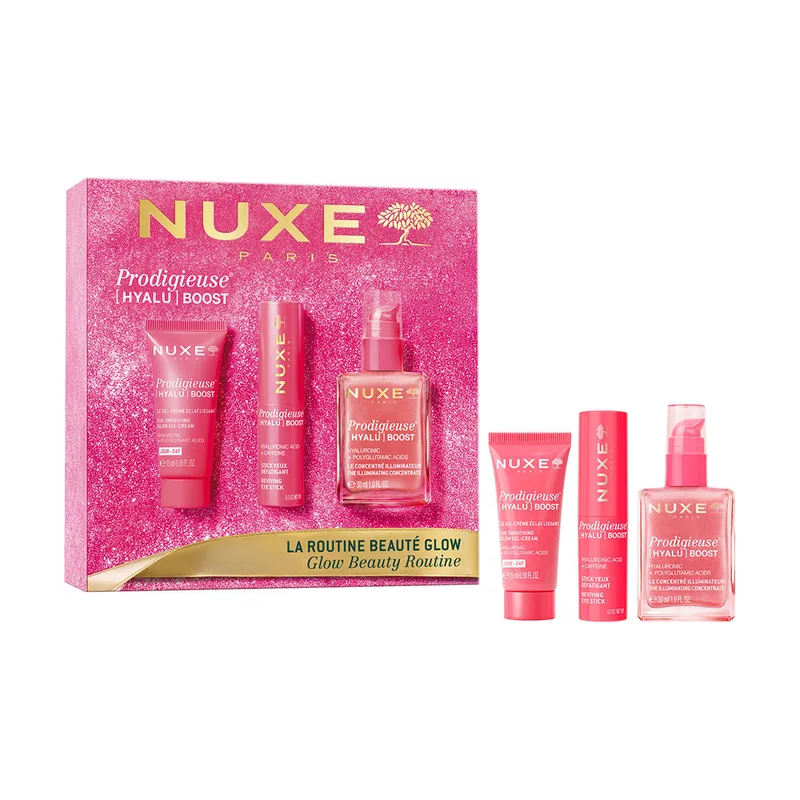 Nuxe Prodigieuse Hyalu Boost Iluminador Estuche 3 pz