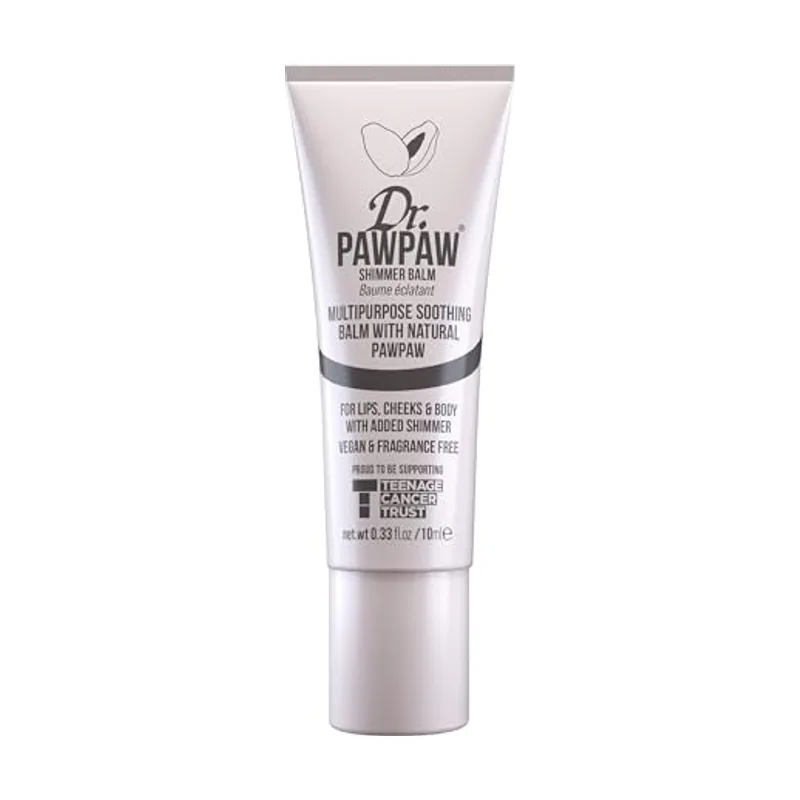 Dr. pawpaw Dr.PAWPAW Shimmer bálsamo natural multiusos sin fragancia para hidratar labios