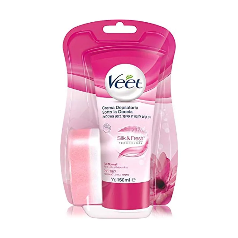 Veet Crema Depilatoria Sotto la Doccia Silk&Fresh Pelli Normali 150 ml