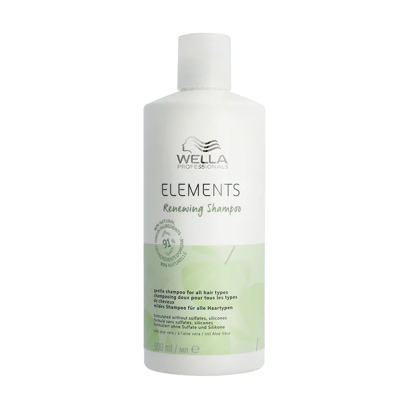 Wella Professionals ELEMENTS Champú Renovador Suave Sin Sulfatos Todo tipo de Cabellos 500 ml
