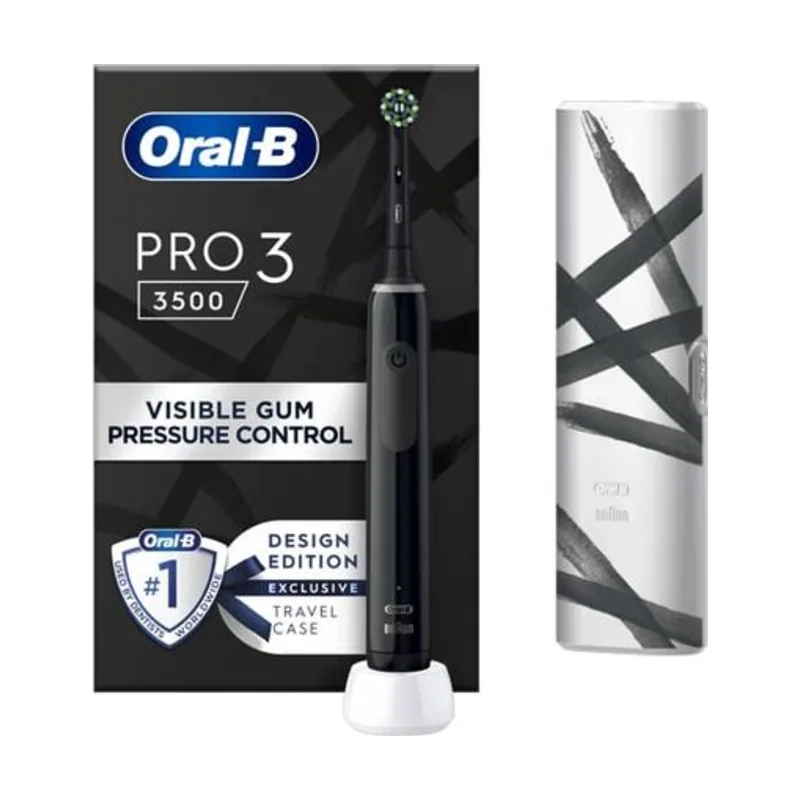 Braun Oral-b electric toothbrush pro 3 3500 sensitive clean rotating/oscillating/pulsating design edition