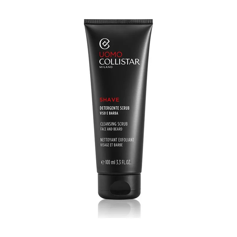 Collistar Uomo Detergente Scrub Viso e Barba Hombres Crema 100 ml