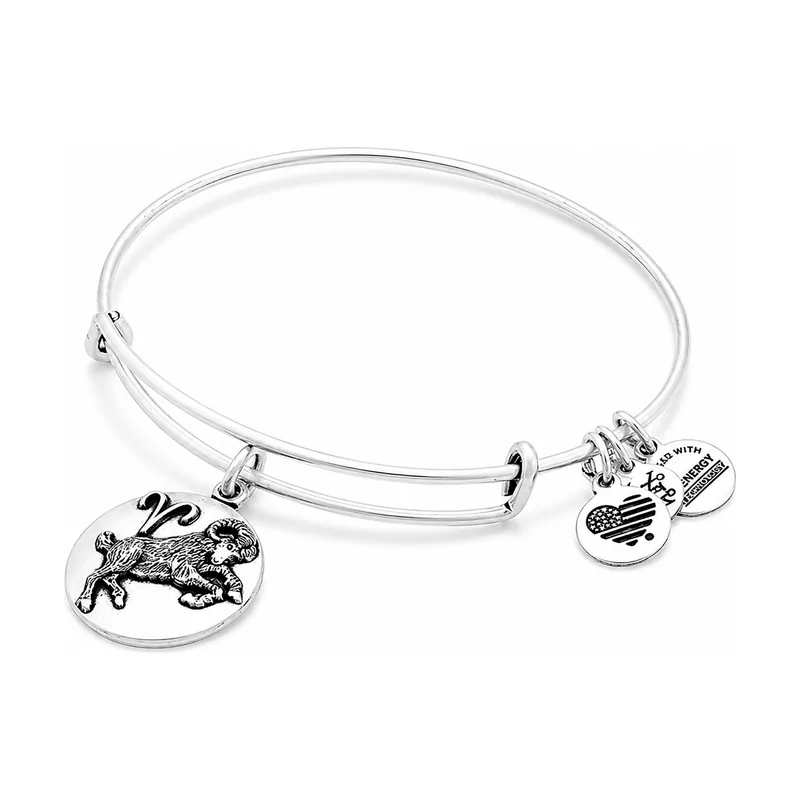Alex and Ani - Pulsera Charm para Mujer de Latón con Motivo de Aries