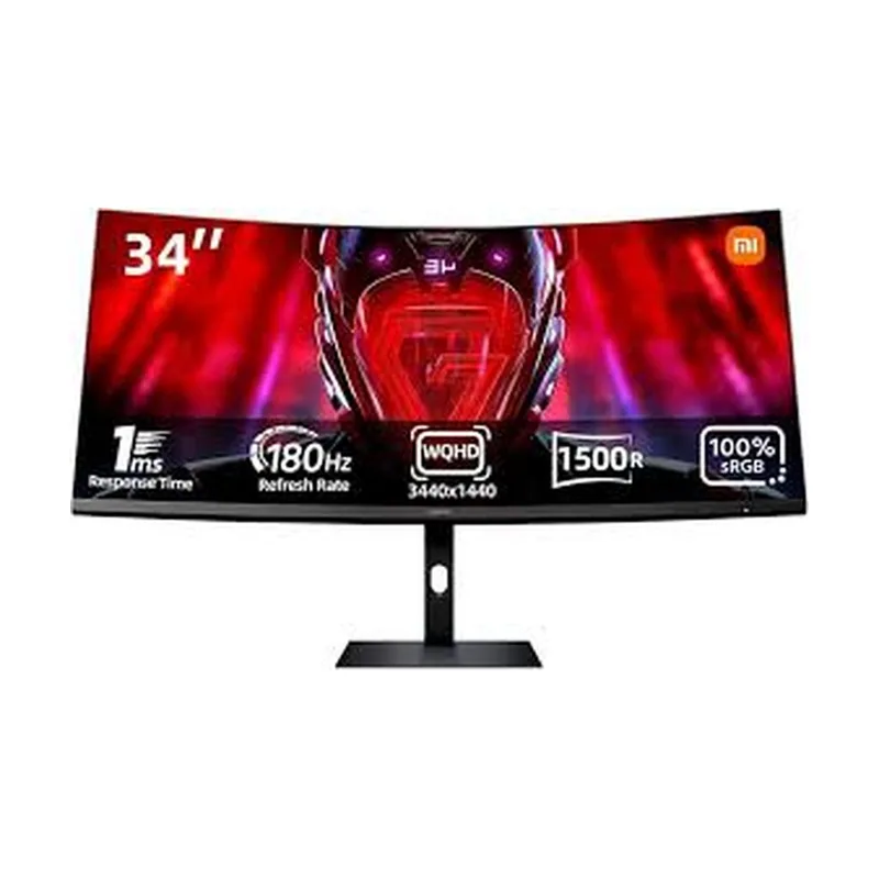 Xiaomi Monitor Gaming Curvo 2K 34 Pulgadas,180Hz,1ms GTG,1500R,C34WQDA-RGGL