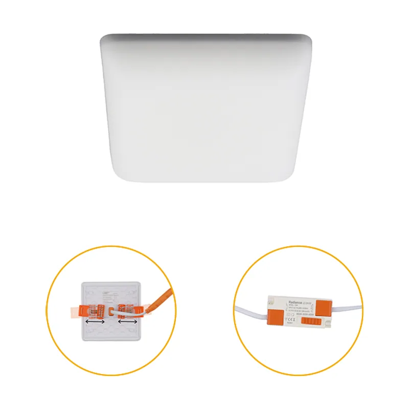 Lumit Downlight empotrable rupia cct cuadrado 10w led 1000lm 3000-4000-6500k l.9,2xan.9,2xal.2cm