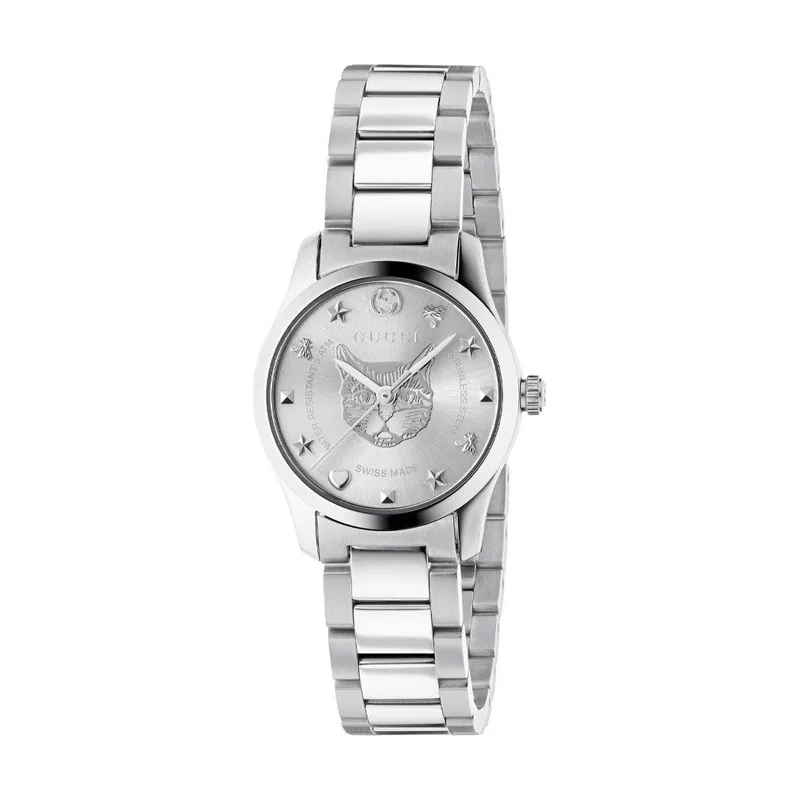 Gucci YA126595 Plata Acero 316 L Mujer