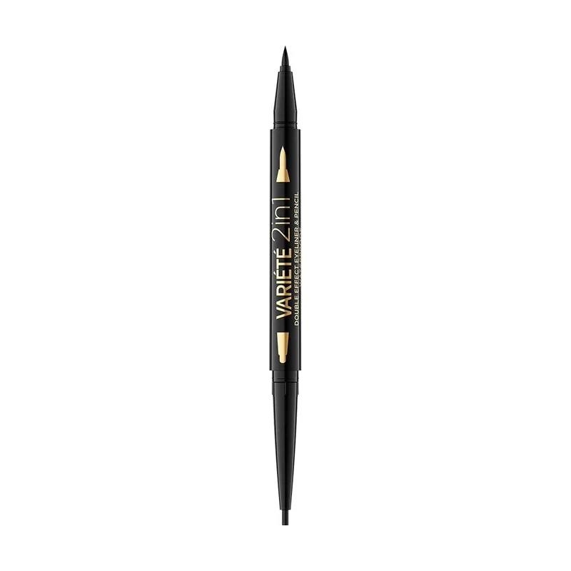 Eveline cosmetics Variete 2 In 1 Double Effect Eyeliner And Pencil Waterproof