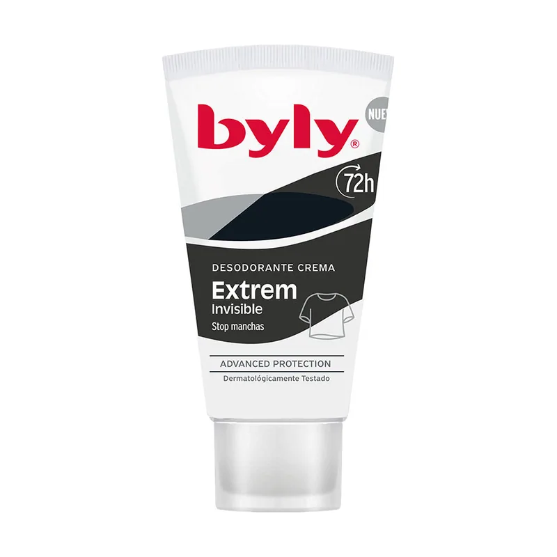 Byly Extrem Invisible Desodorante en Crema Pack de 6 x 50 ml