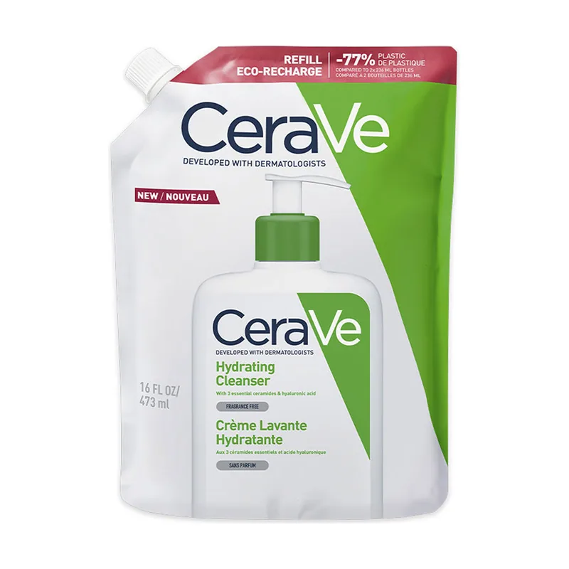 CeraVe Gel limpiador hidratante para piel normal y seca recarga 473 ml