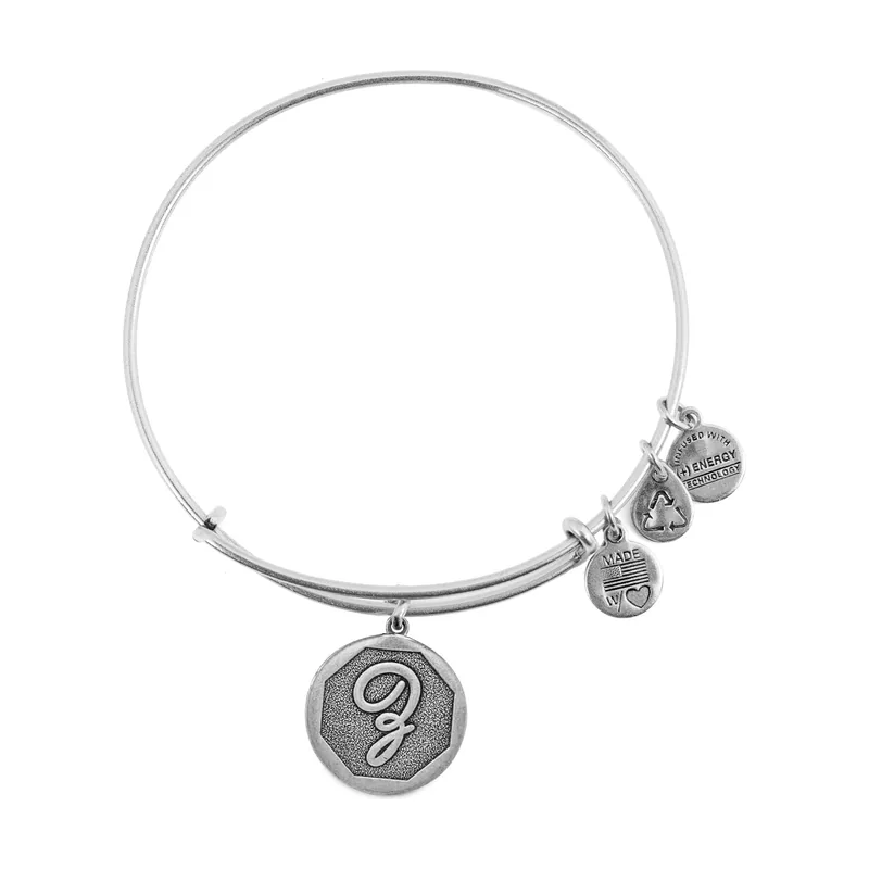 Alex and Ani - Pulsera Charm para Mujer de Latón con Motivo de Letra Z
