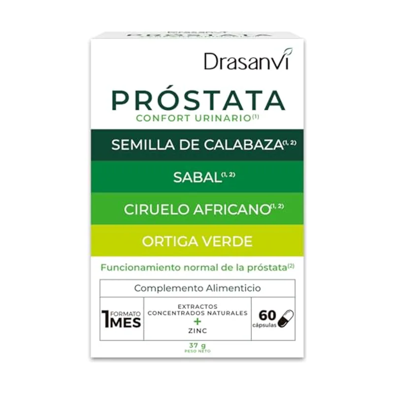 Drasanvi Prostata Confort con Zinc y Serenoa Repens en 60 Capsulas