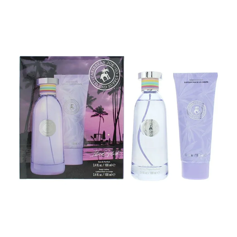 Caribbean joe island splash gift set edp + body lotion
