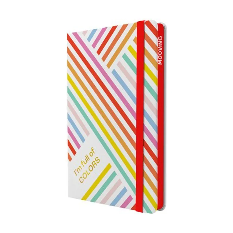 Mooving Cuaderno tapa dura a5 96h 90gr. horizontal con goma