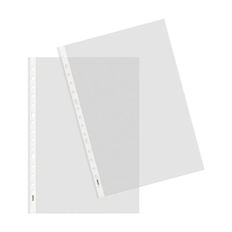 Dohe Funda multitaladro basic pp 80µ cristal liso fº 16 tal.rfzo. paquete de 100