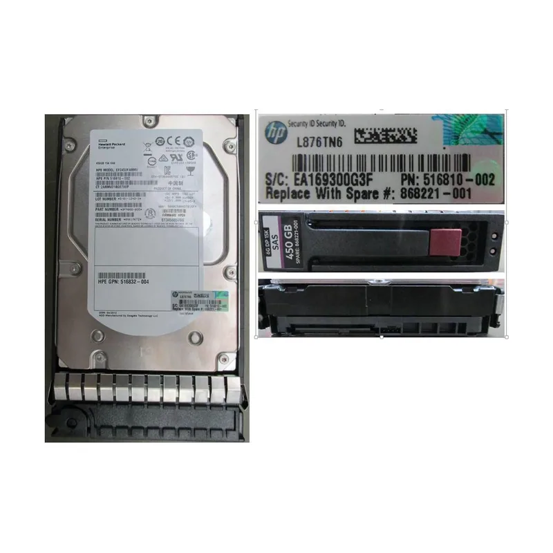 HP Hdd hot plug 450gb sas 15k