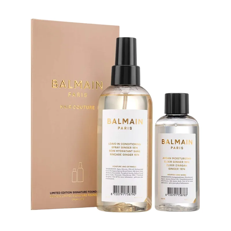Balmain professionnel Signature foundation ginger set argan moisturising elixir