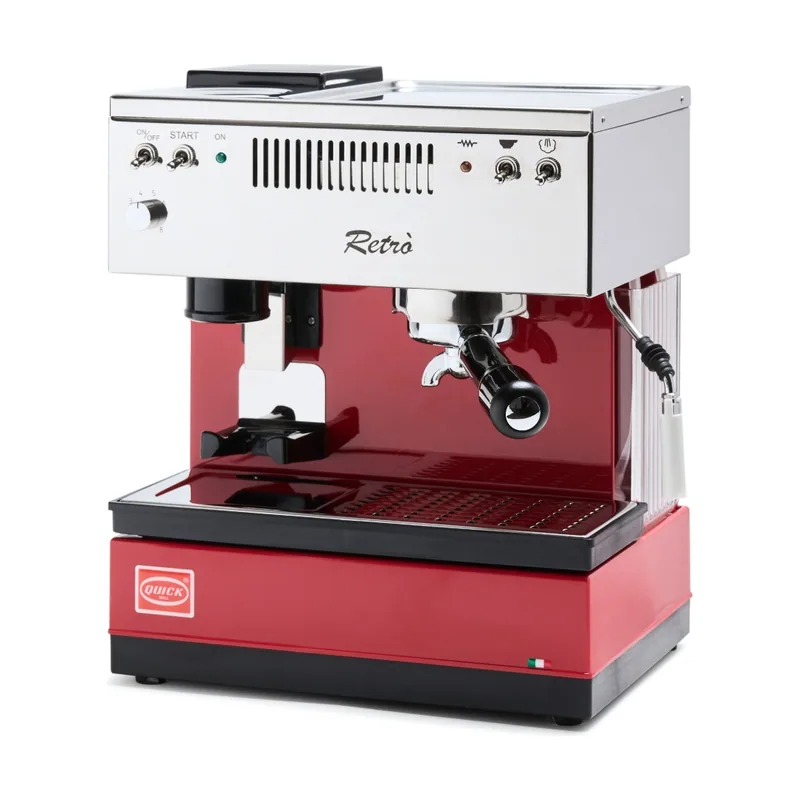 Quick mill 0835 retro rot siebtrger espressomaschine