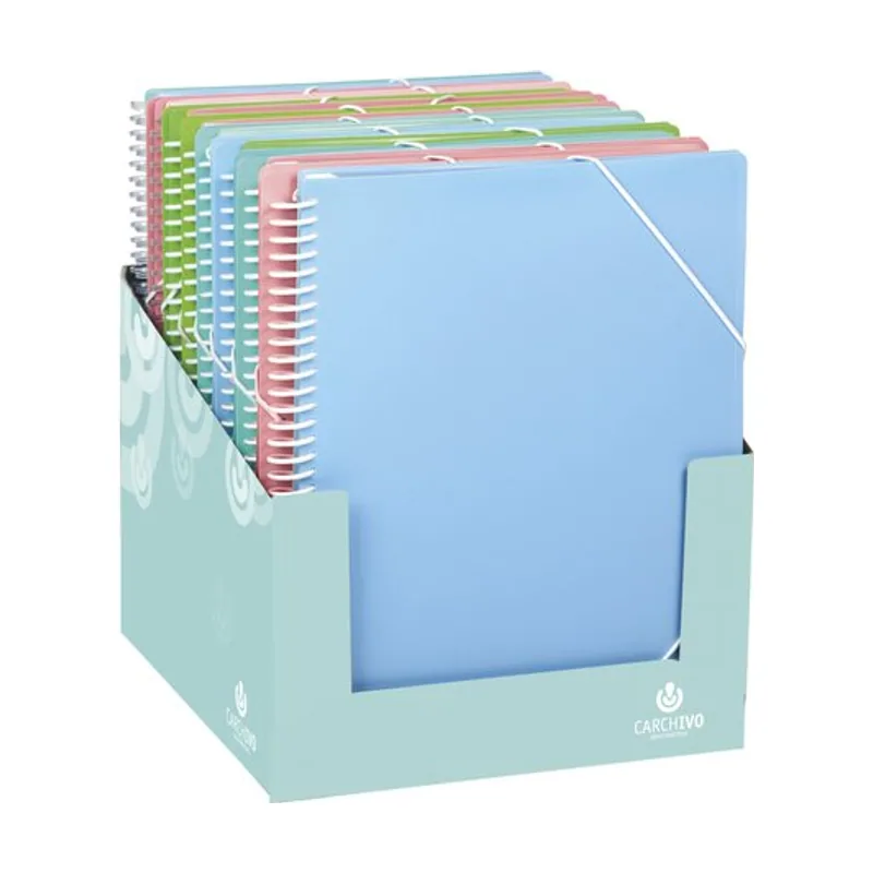 Carchivo Carpeta fundas tarifario soft pp archivex a4 surtido expositor de 16 6x 532620 20