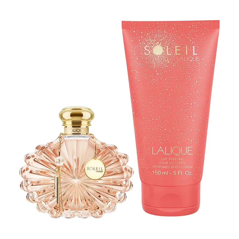 Lalique soleil gift set edp + body lotion
