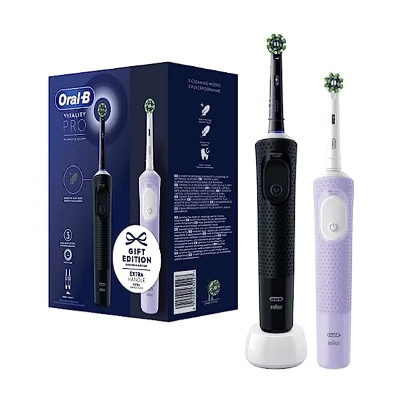 Oral-B Vitality Pro Pack de 2 Cepillos de Dientes Eléctricos