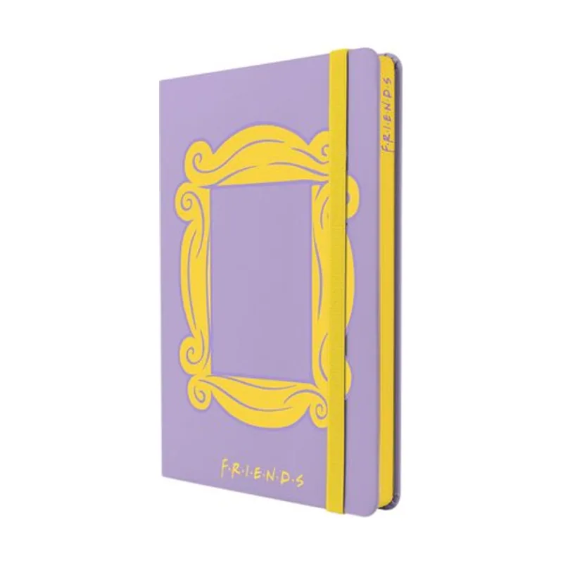 Mooving Cuaderno tapa dura a5 96h 90gr. horizontal con goma friends surtidos