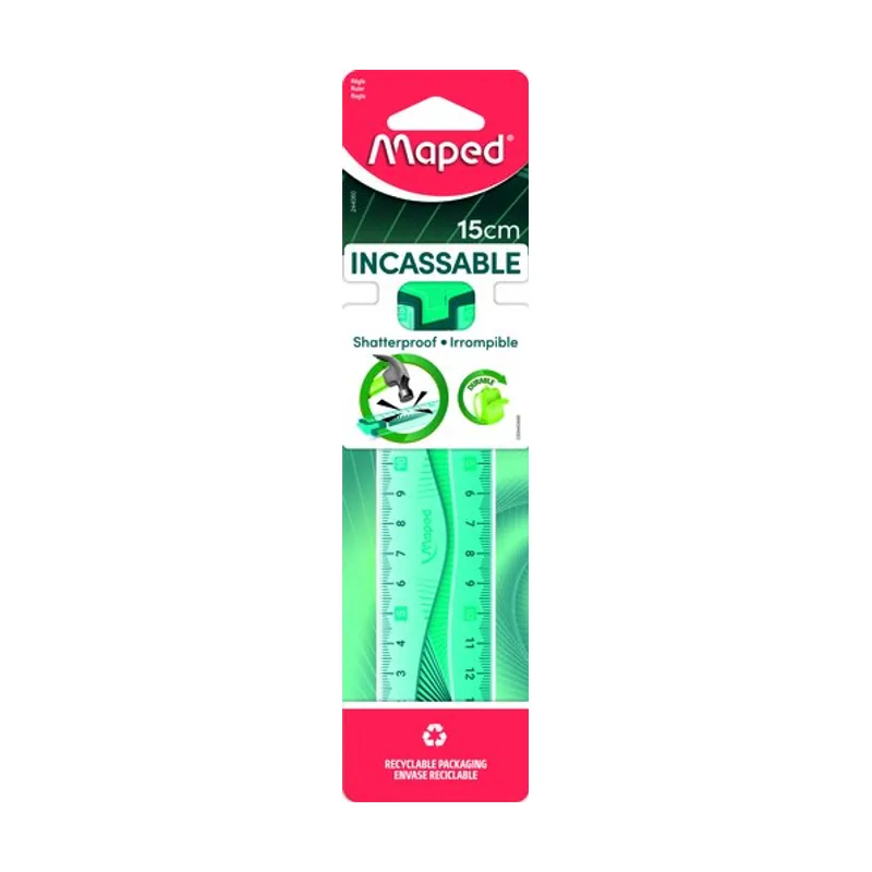 Maped 244060 Regla de escritorio 150 mm Plástico Colores surtidos 1 pieza s