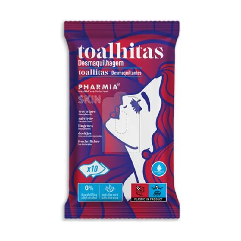 Pharmia skin Toallita desmaquillante paquete de 10