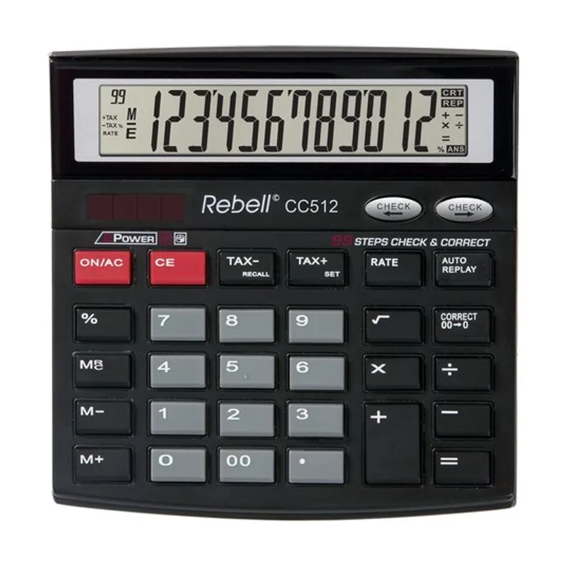 Rebell Rebel CC 555 Comprobar los pasos de la calculadora de escritorio