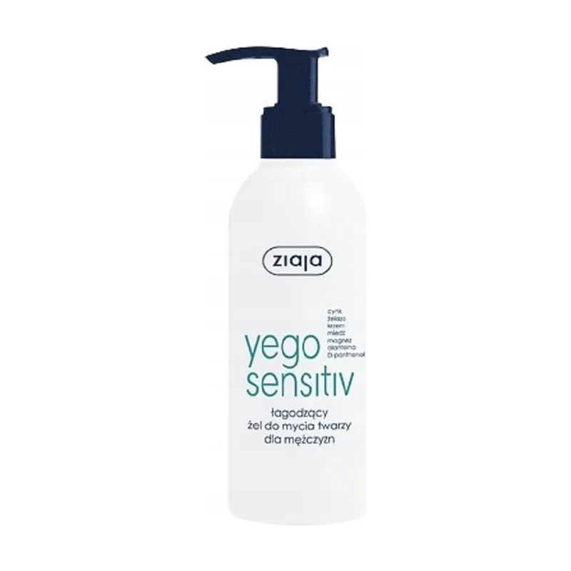 Ziaja Gel facial relajante para hombres de Yego Sensitiv