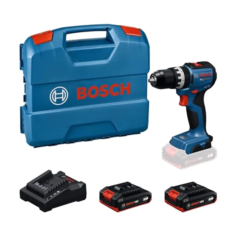 Bosch PRO 18V System Taladro percutor a batería GSB18V-52 incl. GBA 2.0Ah